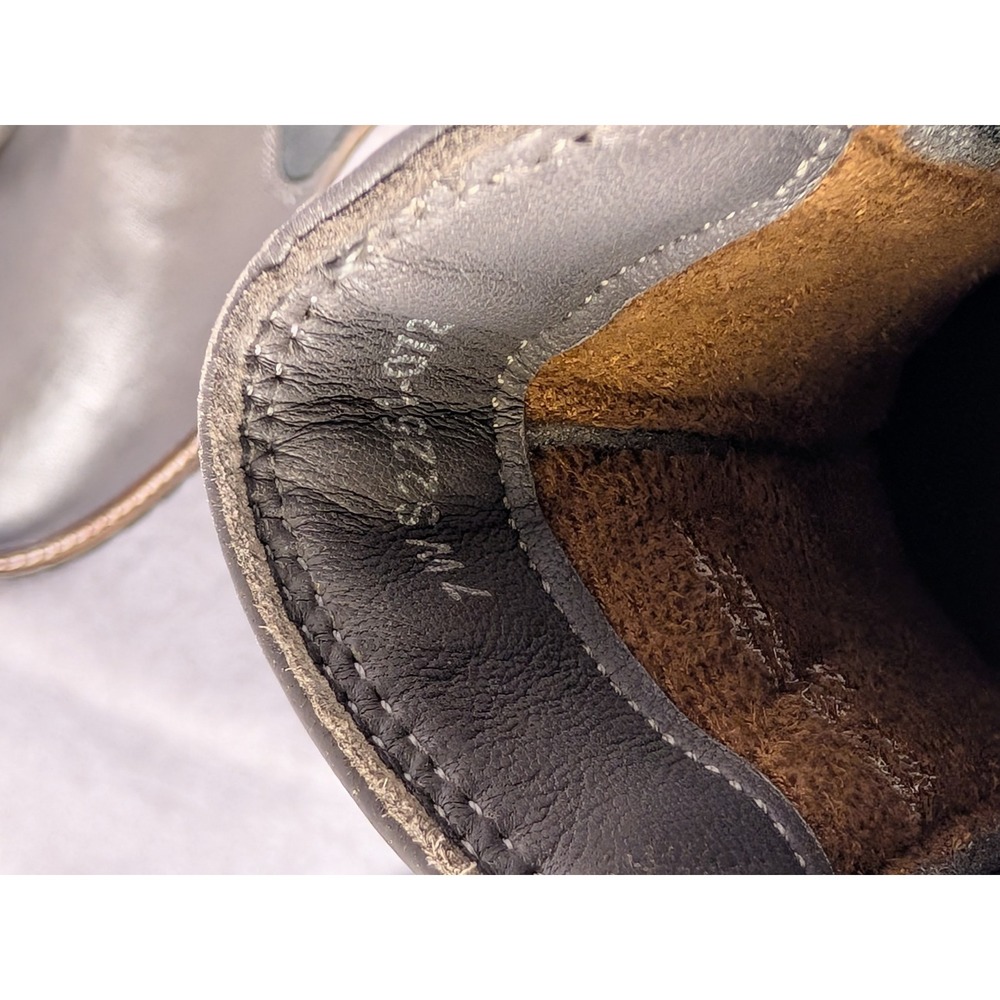 Softwalk Rocklin Grey Leather Chelsea‎ Ankle Boots Womens 7W S2251-072 Lug Sole - Picture 6 of 7